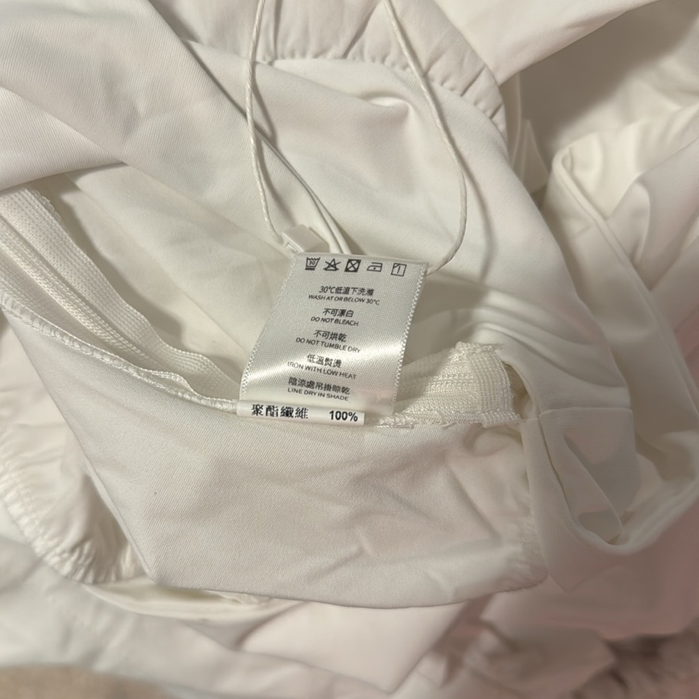 Square Bear “Never Too Much” White Puff Sleeve Bodysuit • NWT • Size S - Picture 10 of 10